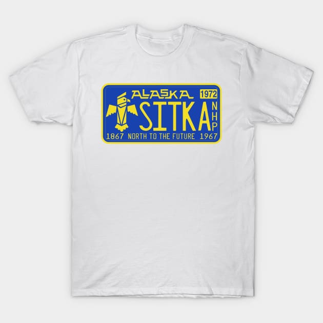 Sitka National Historical Park license plate T-Shirt by nylebuss